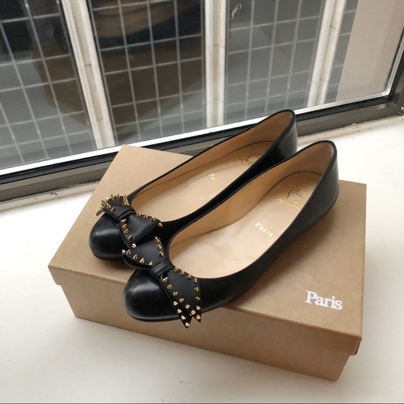 Christian Louboutin spiked flats - Picture 1 of 7